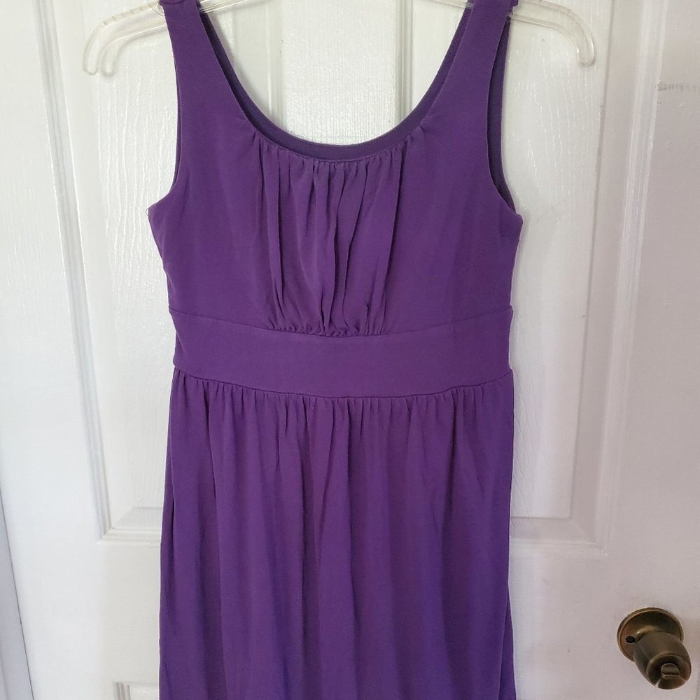 Purple sleeveless sundress